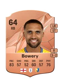 Jordan Bowery Rare 64 Overall Rating