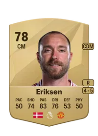 Christian Eriksen Common 78 Overall Rating