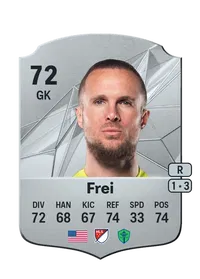 Stefan Frei Rare 72 Overall Rating