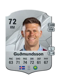 Jóhann Berg Guðmundsson Rare 72 Overall Rating