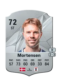 Patrick Mortensen Rare 72 Overall Rating