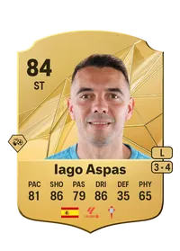 Iago Aspas Rare 84 Overall Rating