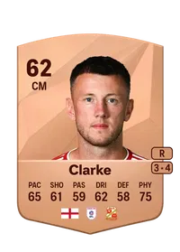 Ollie Clarke Common 62 Overall Rating