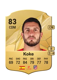 Koke Rare 83 Overall Rating