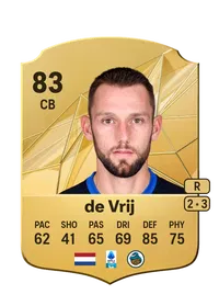 Stefan de Vrij Rare 83 Overall Rating