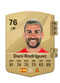 Dani Rodríguez Common 76 Overall Rating