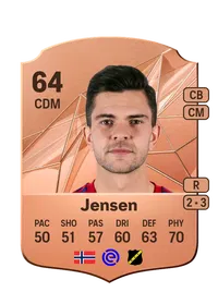 Fredrik Oldrup Jensen Rare 64 Overall Rating