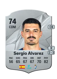 Sergio Álvarez Rare 74 Overall Rating