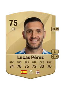 Lucas Pérez Common 75 Overall Rating