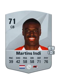 Bruno Martins Indi Common 71 Overall Rating