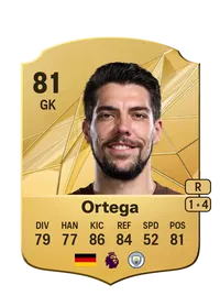 Stefan Ortega Rare 81 Overall Rating