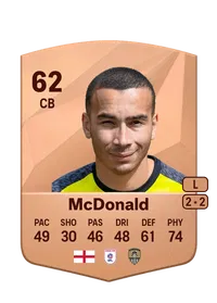 Rod McDonald Common 62 Overall Rating