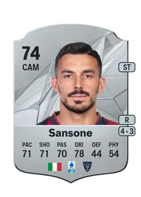 Nicola Sansone Rare 74 Overall Rating