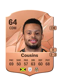 Jordan Cousins Rare 64 Overall Rating