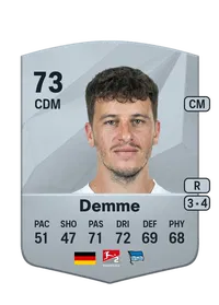 Diego Demme Common 73 Overall Rating