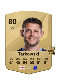 James Tarkowski Common 80 Overall Rating