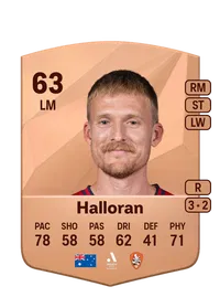 Ben Halloran Common 63 Overall Rating