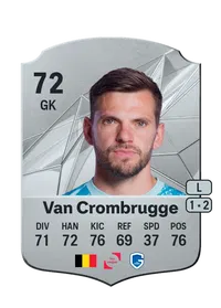 Hendrik Van Crombrugge Rare 72 Overall Rating