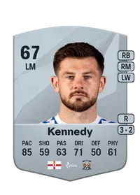 Matty Kennedy Common 67 Overall Rating