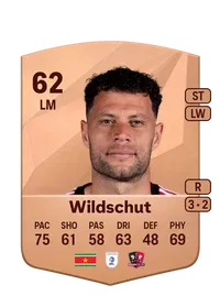 Yanic Wildschut Common 62 Overall Rating