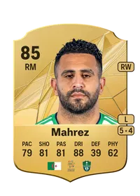 Riyad Mahrez Rare 85 Overall Rating