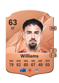 Ryan Williams Rare 63 Overall Rating