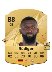 Antonio Rüdiger Rare 88 Overall Rating