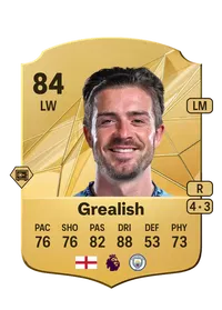 Jack Grealish Rare 84 Overall Rating