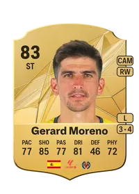 Gerard Moreno Rare 83 Overall Rating