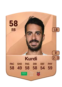 Amir Kurdi Common 58 Overall Rating