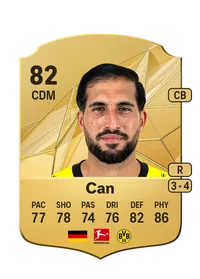 Emre Can Rare 82 Overall Rating