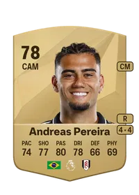 Andreas Pereira Common 78 Overall Rating