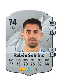 Rubén Sobrino Rare 74 Overall Rating