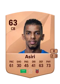 Ahmed Asiri Common 63 Overall Rating