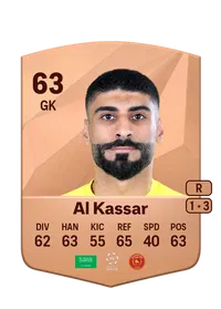 Ahmed Al Kassar Common 63 Overall Rating