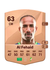 Mohammed Al Fehaid Common 63 Overall Rating