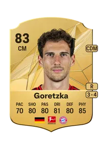 Leon Goretzka Rare 83 Overall Rating