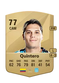 Juan Fernando Quintero Common 77 Overall Rating