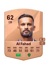 Abdullah Al Fahad Common 62 Overall Rating