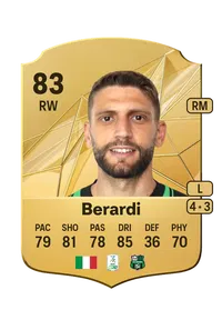 Domenico Berardi Rare 83 Overall Rating