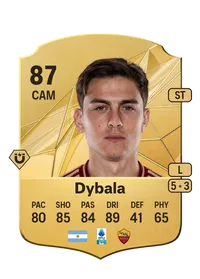 Paulo Dybala Rare 87 Overall Rating