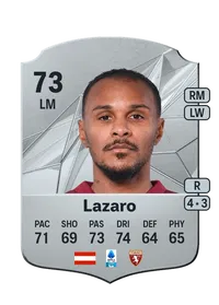 Valentino Lazaro Rare 73 Overall Rating