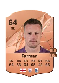 Paul Farman Rare 64 Overall Rating