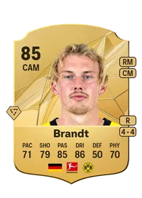 Julian Brandt Rare 85 Overall Rating