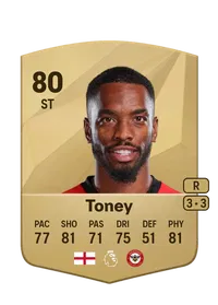 Ivan Toney Common 80 Overall Rating