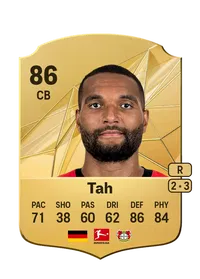 Jonathan Tah Rare 86 Overall Rating