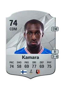 Glen Kamara Rare 74 Overall Rating