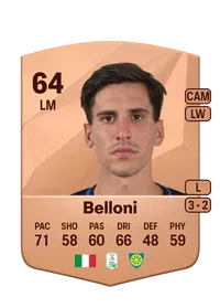 Niccoló Belloni Common 64 Overall Rating