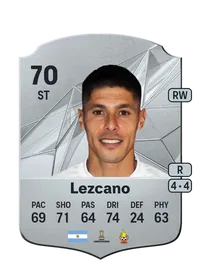 Gastón Lezcano Rare 70 Overall Rating