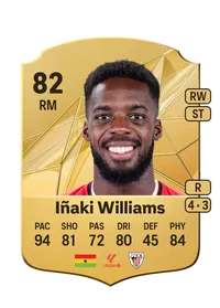 Iñaki Williams Rare 82 Overall Rating